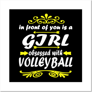 Volleyball Team Gift Girl Sport Slogan Posters and Art